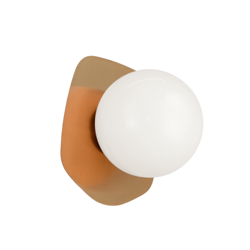 Matteo Lighting Razz 1 Light Wall Sconce in Combination Finishes Model: S15701AGOP