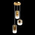 Matteo Lighting Refrax in Aged Gold Brass Pendant Model: C37403AGAG