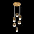 Matteo Lighting Refrax in Aged Gold Brass Pendant Model: C37406AGAG