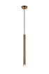 Matteo Lighting Reign 1 Light Pendant in Black Model: C78301MB