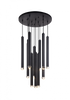 Matteo Lighting Reign 12 Light Pendant in Black Model: C78312MB