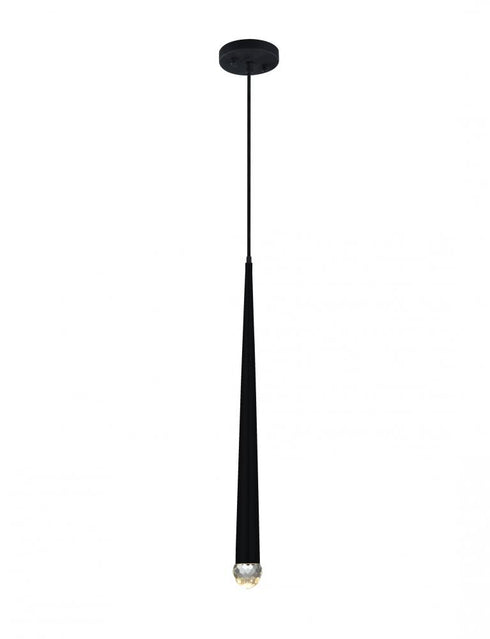 Matteo Lighting Renaie 1 Light Pendant in Black Model: C62701MB
