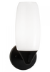 Matteo Lighting Reya 1 Light Wall Sconce in Black Model: W74011BK