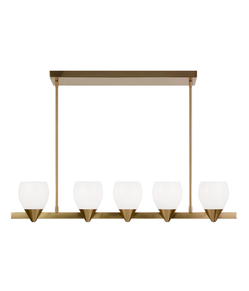 Matteo Lighting Reya 5 Light Chandelier in Combination Finishes Model: C74015AG