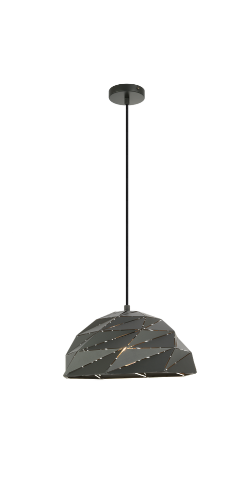 Matteo Lighting Riku 1 Light Pendant in Gray Model: C72701DG