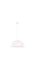Matteo Lighting Riku 1 Light Pendant in White Model: C72711WH