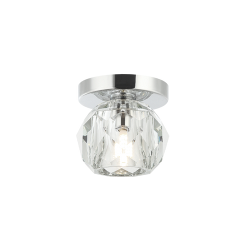 Matteo Lighting Rosa 1 Light Flush Mounts in Chrome Model: X61401CH