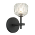 Matteo Lighting Rosa 1 Light Wall Sconce in Black Model: W61401MB