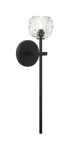 Matteo Lighting Rosa 1 Light Wall Sconce in Black Model: W61411MB