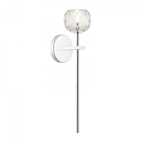 Matteo Lighting Rosa 1 Light Wall Sconce in Black Model: W61411MB