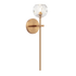 Matteo Lighting Rosa 1 Light Wall Sconce in Black Model: W61411MB