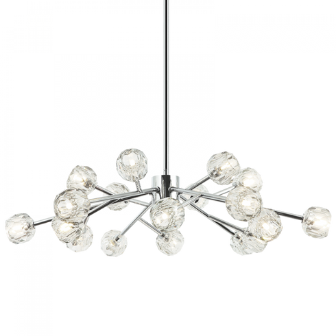 Matteo Lighting Rosa 18 Light Pendants in Black Model: C61418MB