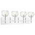 Matteo Lighting Rosa 4 Light Wall Sconce in Chrome Model: W61404CH