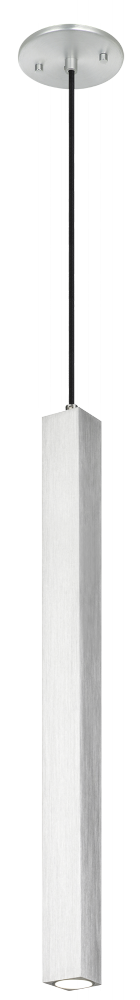 Matteo Lighting Royce 1 Light Pendant in Aluminum Model: C79411AL