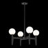 Matteo Lighting Scriben 4 Light Pendants in Combination Finishes Model: C34904AGOP