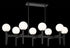 Matteo Lighting Scriben 8 Light Pendants in Black Model: C34918MBOP