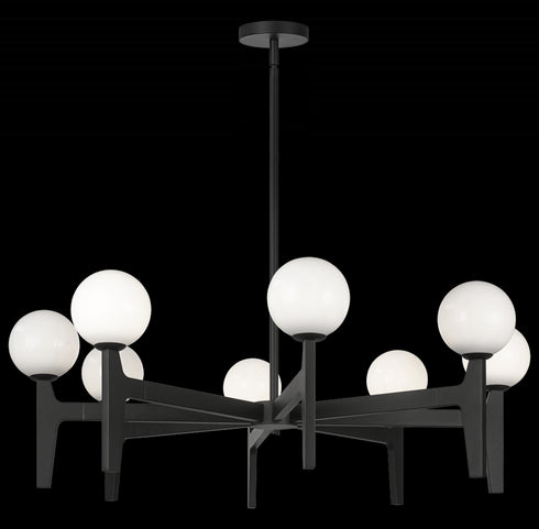 Matteo Lighting Scriben 8 Light Pendants in Combination Finishes Model: C34908AGOP