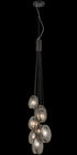 Matteo Lighting Shelly 8 Light Pendants in Black Model: C36608MB