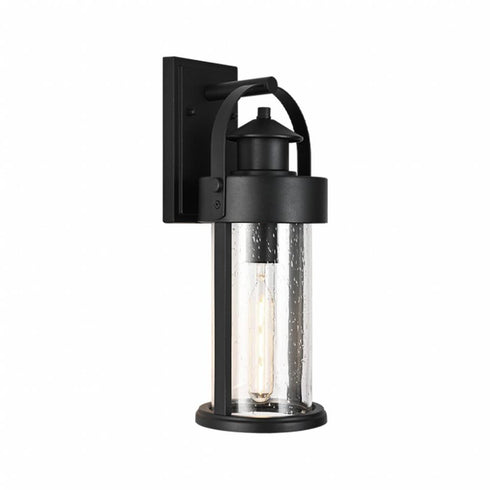 Matteo Lighting Sophia 1 Light Wall Sconce in Black Model: S09301MB