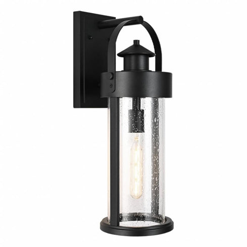 Matteo Lighting Sophia 1 Light Wall Sconce in Black Model: S09302MB