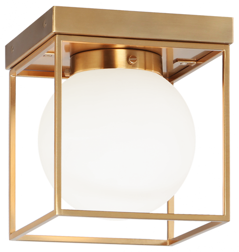 Matteo Lighting Squircle 1 Light Ceiling Mount in Combination Finishes Model: X03801AG