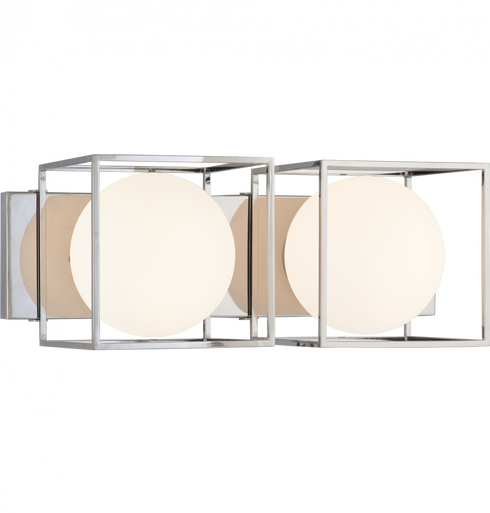 Matteo Lighting Squircle 2 Light Wall Sconce in Black Model: S03802BK