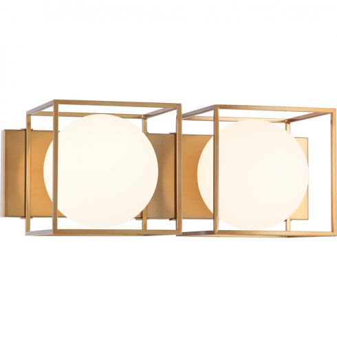 Matteo Lighting Squircle 2 Light Wall Sconce in Black Model: S03802BK
