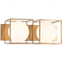 Matteo Lighting Squircle 2 Light Wall Sconce in Black Model: S03802BK