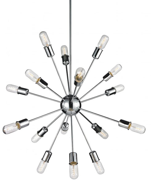 Matteo Lighting Stanhill Vision 16 Light Chandelier in Chrome Model: C49916CH