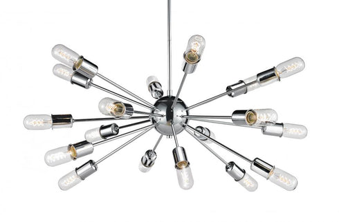 Matteo Lighting Stanhill Vision 18 Light Chandelier in Chrome Model: C49918CH