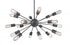Matteo Lighting Stanhill Vision 18 Light Chandelier in Chrome Model: C49918CH