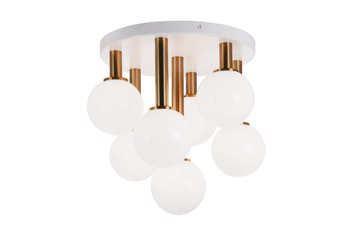 Matteo Lighting Stellar in Aged Gold Brass Ceiling Mount Model: X75307AGCL