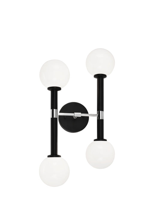 Matteo Lighting Stellar in Black Wall Sconce Model: W75304BKCL