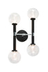 Matteo Lighting Stellar in Black Wall Sconce Model: W75304BKCL