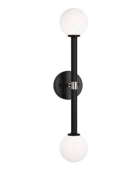 Matteo Lighting Stellar in Black Wall Sconce Model: W75322BKCL