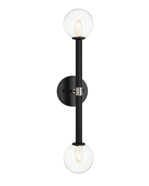 Matteo Lighting Stellar in Black Wall Sconce Model: W75322BKCL