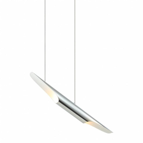 Matteo Lighting Stylus 2 Light Chandelier in Combination Finishes Model: C32412AG