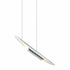 Matteo Lighting Stylus 2 Light Chandelier in Combination Finishes Model: C32412AG