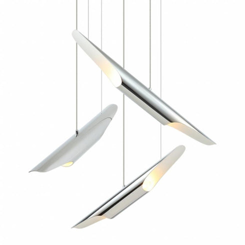 Matteo Lighting Stylus 6 Light Chandelier in Chrome Model: C32416CH