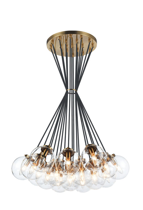 Matteo Lighting The Bougie in Aged Gold Brass Chandelier Model: C63019AGCL