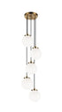 Matteo Lighting The Bougie in Aged Gold Brass Pendant Model: C63005AGCL