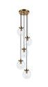 Matteo Lighting The Bougie in Aged Gold Brass Pendant Model: C63005AGCL