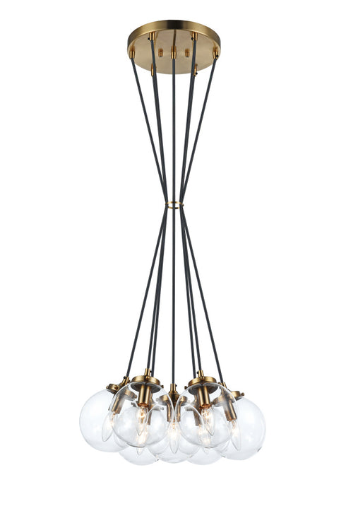 Matteo Lighting The Bougie in Aged Gold Brass Pendant Model: C63007AGCL