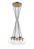 Matteo Lighting The Bougie in Aged Gold Brass Pendant Model: C63007AGCL