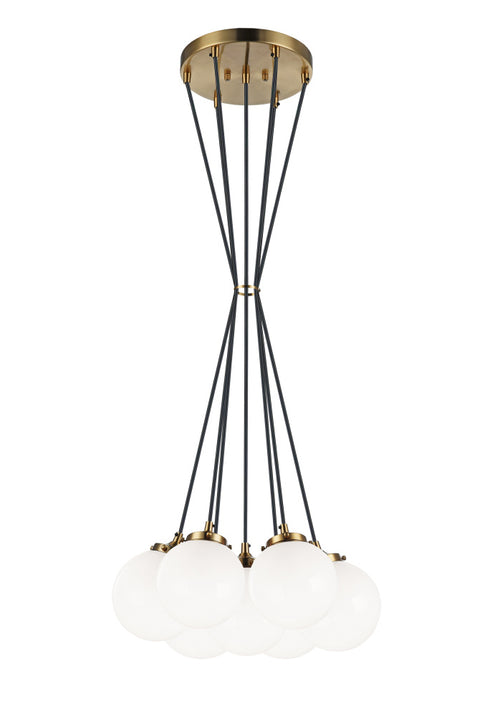 Matteo Lighting The Bougie in Aged Gold Brass Pendant Model: C63007AGCL