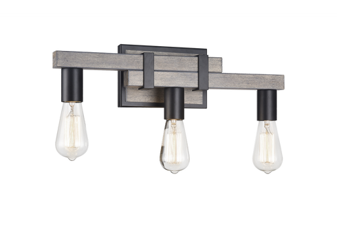 Matteo Lighting Toledo 3 Light Wall Sconce in Brown Model: S06303WD