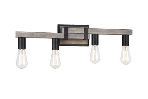Matteo Lighting Toledo 4 Light Wall Sconce in Brown Model: S06304WD