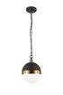 Matteo Lighting Torino in Aged Gold Brass Pendant Model: C61801AGCL