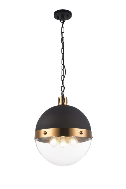 Matteo Lighting Torino in Aged Gold Brass Pendant Model: C61803AGCL
