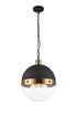 Matteo Lighting Torino in Aged Gold Brass Pendant Model: C61803AGCL